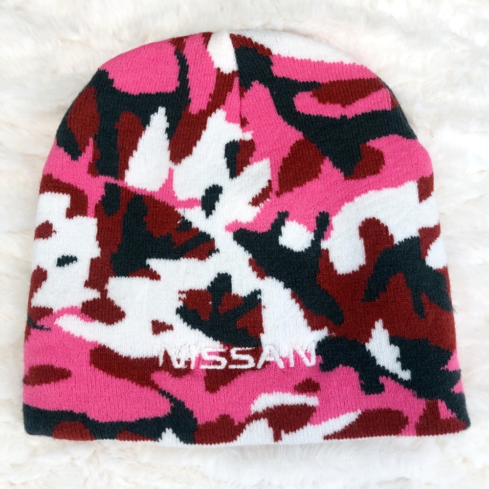 NISSAN Pink Camo Beanie